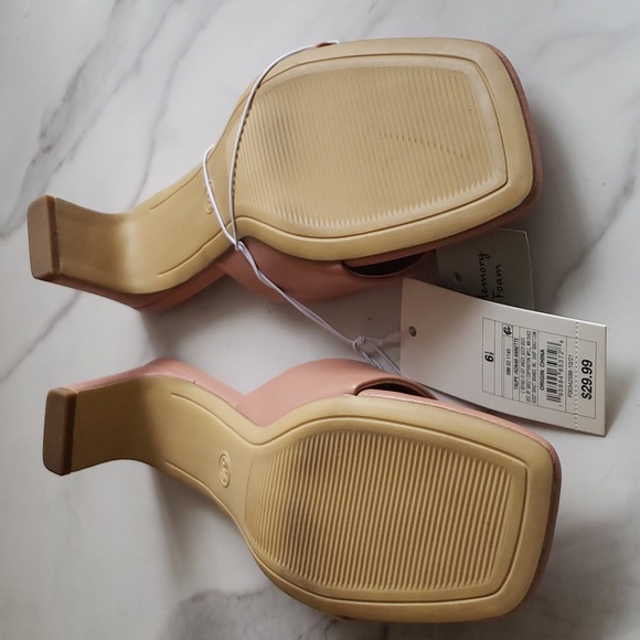 A New Day Annette Heeled Sandals in Taupe Size 6.5 - Picture 3 of 7